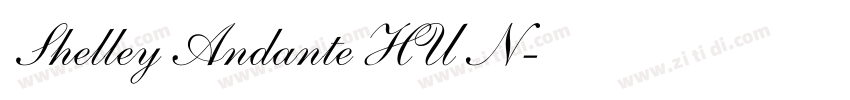 Shelley Andante HU N字体转换